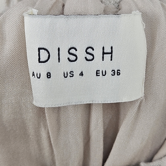 DISSH Hallie Natural Linen Wrap Skirt Beige Size US 4 Old Money Neutral Beige - Picture 11 of 13